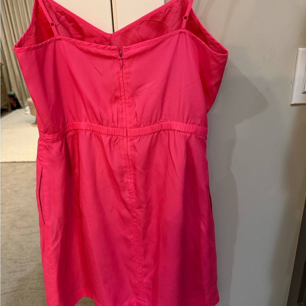 J. Crew Factory Hot Pink Mini Dress Size 10 - Picture 4 of 13